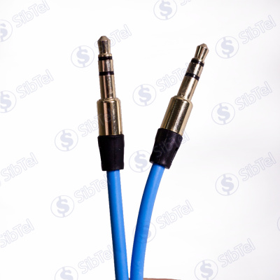 Кабель AUX (3.5-3.5) №1 blue