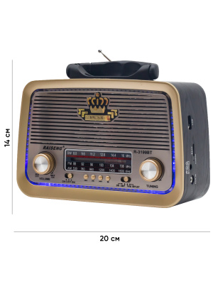 R-3199BT BLACK С РАЗМЕРАМИ