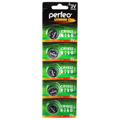 Литиевый элемент питания Perfeo CR1632 (5BL) Литиевый элемент питания Perfeo CR1632 (5BL)