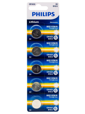Литиевый элемент питания Philips CR1632 (5BL)