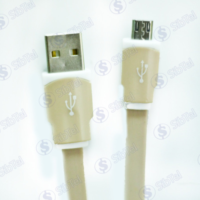 Data-кабель microUSB (плоский) brown