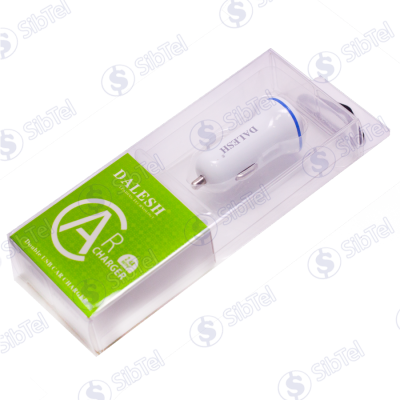 USB Переходник АЗУ  dalesh 2_1 white