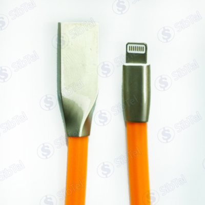 Data-кабель iPhone 5 6s metal STAL orange