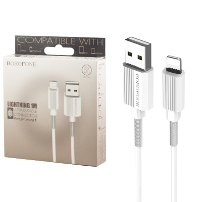 Кабель Lightning Borofone BX11  white