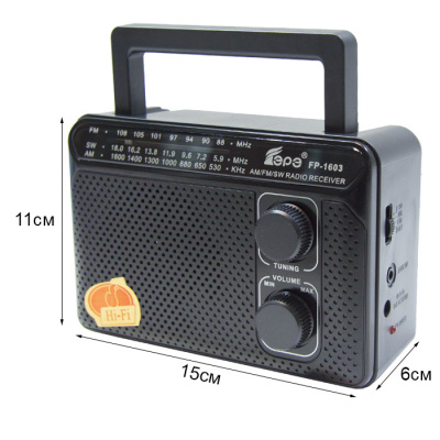 Радиоприемник EPE FP-1603 black
