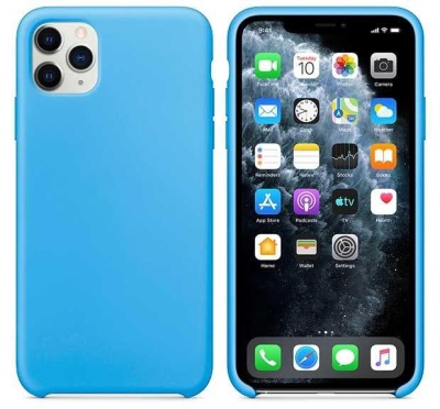 Чехол Iphone 11 Silicone Case светло-синий