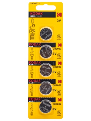 Литиевый элемент питания Kodak MAX CR2032 (5BL)