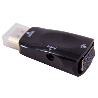 Адаптер Converter  HDMI to VGA + AUX black
