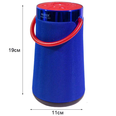 Колонка портативная Wster WS-1831  blue orig