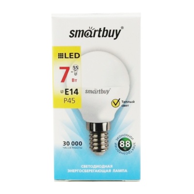 Светодиодная лампа SmartBuy P45 7W 4000 E14