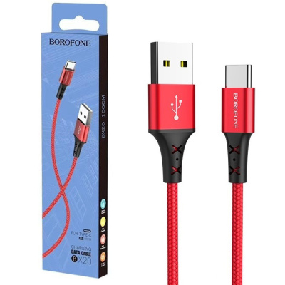 Кабель Type-C Borofone BX20 (1m) red