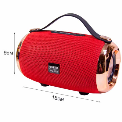 Колонка портативная Wster WS-1830  red orig