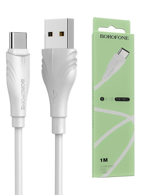 Кабель USB BOROFONE BX18 Optimal USB - Type-C, 2А, 1 м, белый