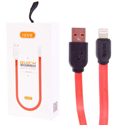 Data-кабель LightNing Vidvie CB409IN black