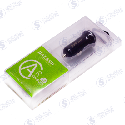 USB Переходник АЗУ  dalesh 2_1 black