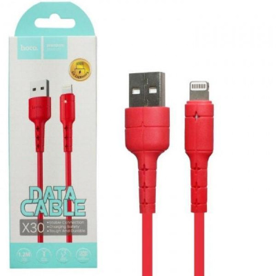 Кабель Lightning Hoco X30 (1m) red