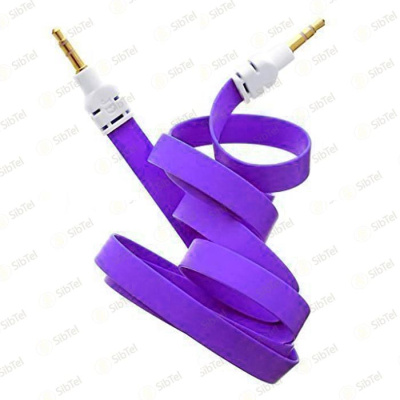 Кабель AUX №2 плоский purple
