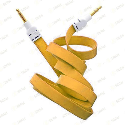 Кабель AUX №2 плоский orange