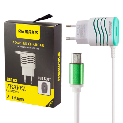 Сетевое зарядное microUSB REMAKS SR103 (2A)