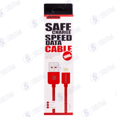 Data-кабель microUSB REMAX в короб red