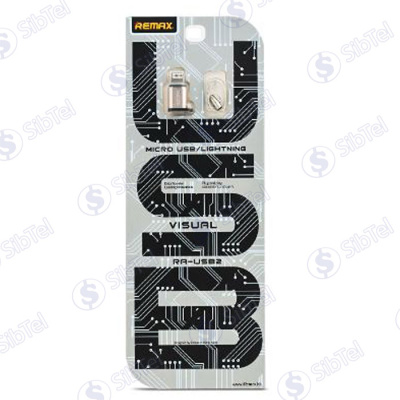 Адаптер Remax RA-USB2 (microUSB iPhone 5) gold