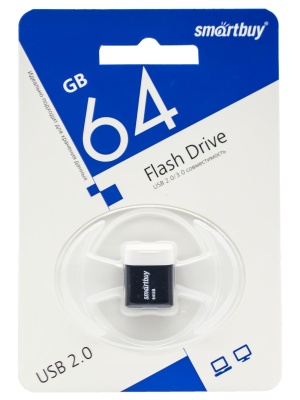 Флешка USB2.0 64Gb SmartBuy Lara black
