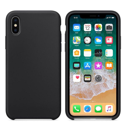Чехол Iphone XS Max Silicone Case (21) black