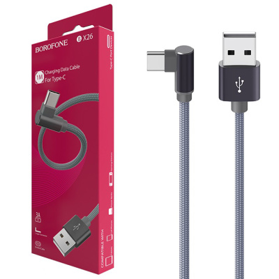 Кабель Type-C Borofone BX26 (1m) grey