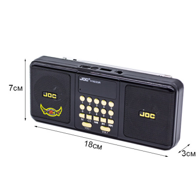 Радиоприемник JOC H1822UR black