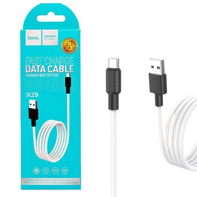 Кабель microUSB Hoco X29 (1m) white