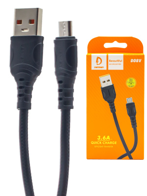 microUSB Denmen D08V black