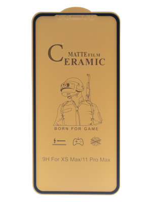 2. Защитное стекло 2.5D iPhone XSmax 11ProMax гибкое матовое black