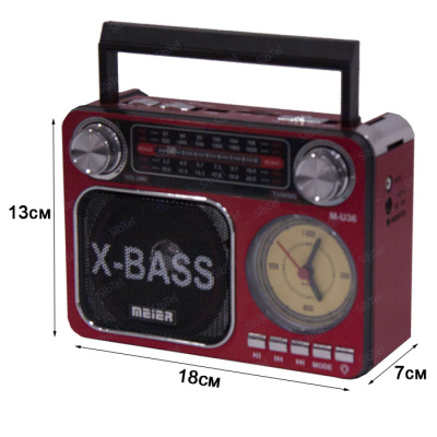 Радиоприемник MEIER M-U36 red-1