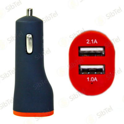 USB Переходник АЗУ KeKe-23b red