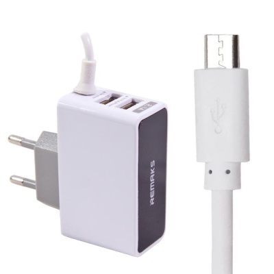 СЗУ microUSB Remaks RM-S4 2USB