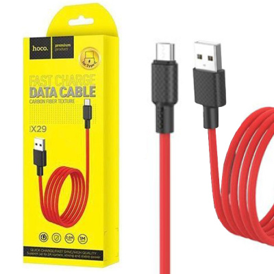 Кабель Type-C Hoco X29 (1m) red