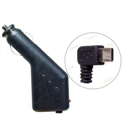 Автомобильный блок питания miniUSB LF-6 GPS 5V2A = 0.5A 1.5m (прямой штекер)