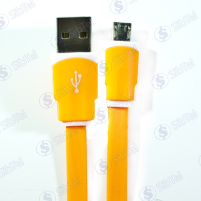 Data-кабель microUSB (плоский) orange