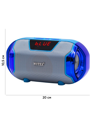 Колонка портативная Wster WS-1833 blue