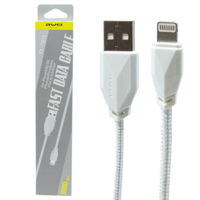 Data-кабель lightning AWEI CL-981 1m white