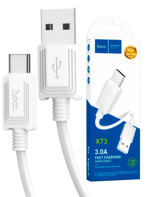 кабель type-c hoco x73 3a 1m white