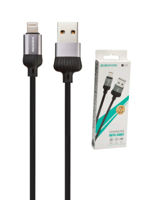 Lightning Borofone BX28 (2.4A,1m) black