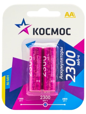 Аккумулятор Космос AA HR06 (2BL) 2300mAh