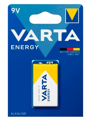 Батарейка алкалиновая Varta Крона 6LR61 (1BL) energy