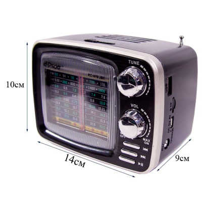 Радиоприемник RSDO RD-078U (+bluetooth) black