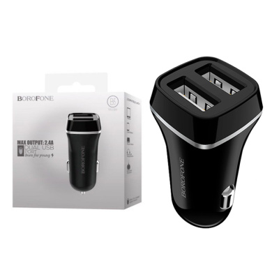 Автомобильный блок BOROFONE BZ2 (2.1A,2USB) black