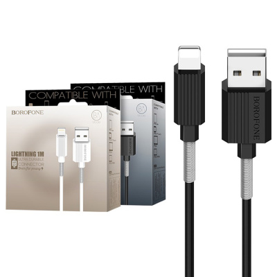 Кабель lightning Borofone BX11 UJet (1m) black
