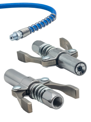 Плунжерная насадка на смазочный шприц (бабочка с шлангом) RV-221 1