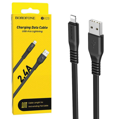 Кабель lightning Borofone BX23 (1m) black