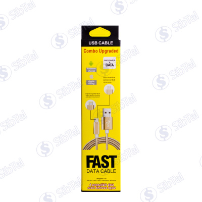 Data-кабель 2в1 micro+iphone 5s pink